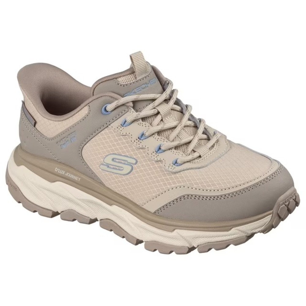 Skechers Womens Swift Fit D'Lux Journey Hiker Sneaker 8 Tan